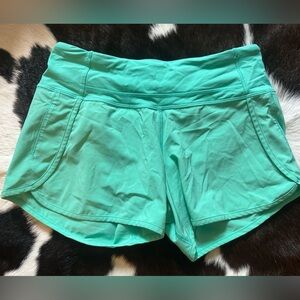 Size 4 Lululemon sea foam green shorts